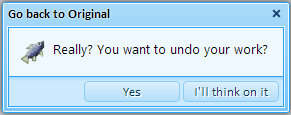 Customized UndoEditsConfirmation